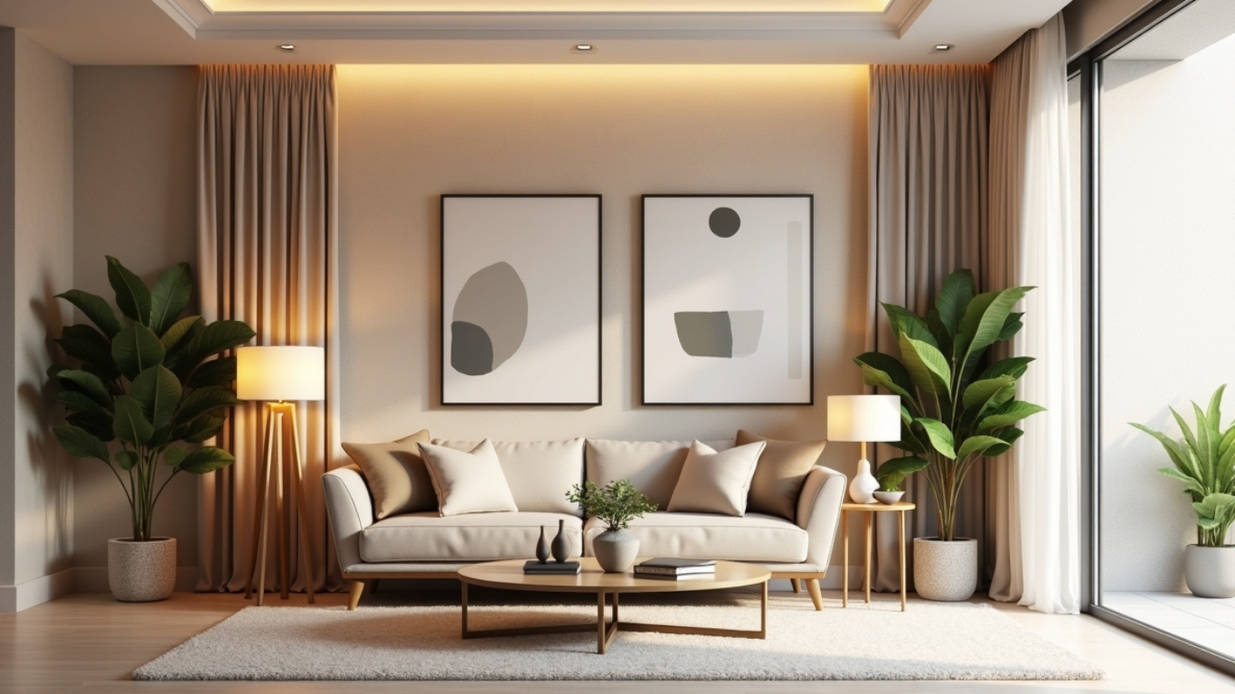 Modern living room showcasing premium interior design