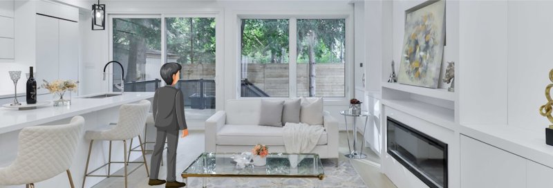 Modern interior design living room